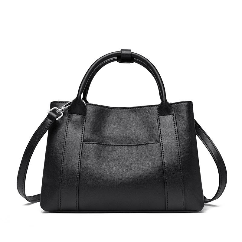 Bags Women's Bags Commuter Large-capacity Tote Bags Women's First-layer Cowhide Shoulder Bags Retro Handbags