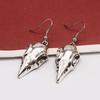 Antique Crow Raven Skull Death Devil Bird Gothic Drop Dangle Earrings Punk Steampunk Jewelry