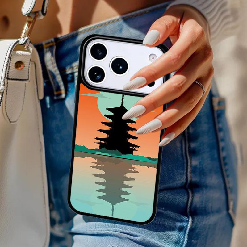 Japanese Style Art Japan Phone Case For iPhone 17 Air 14 15 13 12 Max Cover For Apple 14 15 16 16e 11 Pro Max Plus