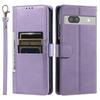 Cover for Google Pixel 7a Retro PU Leather Flip Wallet Phone Case Multi Card Slots