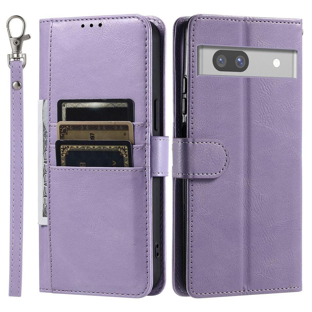 Cover for Google Pixel 7a Retro PU Leather Flip Wallet Phone Case Multi Card Slots