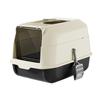 Cat Litter Box with Lid Front Entry Top Exit Fully Enclosed Hooded Large Cat Potty Cat Toilet Kitty Litter Pan for Growing Cats