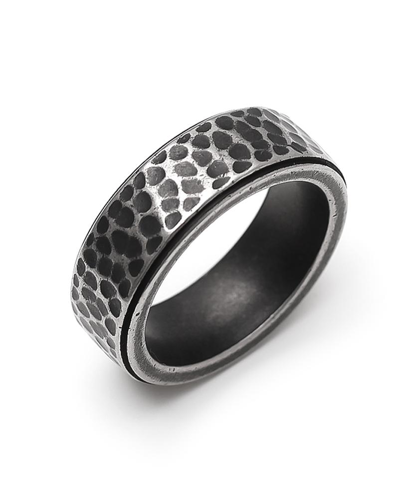Blancier Hammered Bm266R1250 Vintage Men'S And Women'S Rings