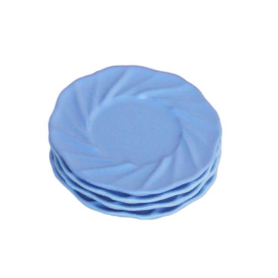 4Pcs Dollhouse Dish Fine Workmanship Miniature Plate Kitchen Serving Dish for Dollhouse Accessories