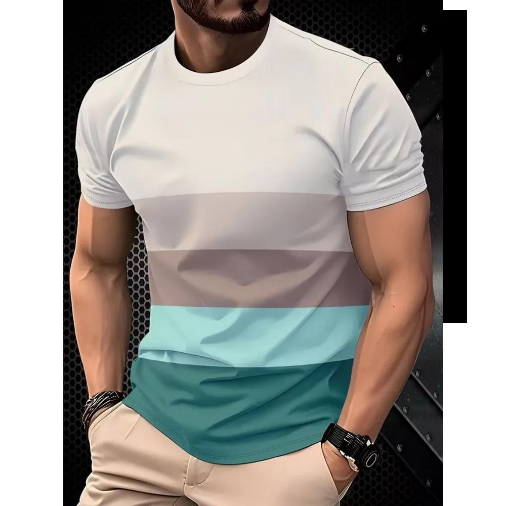 Fashion Versatile Casual Men's Top Short Sleeve Daily Comfort T-Shirts Men’s