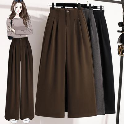DIMANAF 2025 Autumn Winter Women Plus Size Pants New Fashion Lady Long Pants Oversized Loose Bottoms Thick