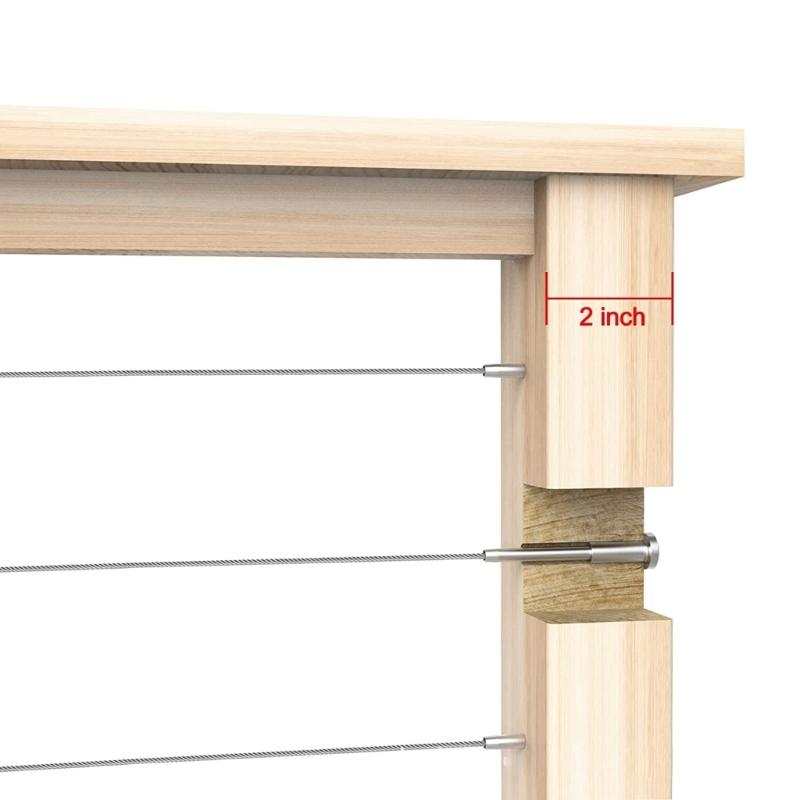 Kabelgeländer-Set mit unsichtbarer Presshülse Kabelgeländer-Baugruppen für Kabel Hervorragend für Hausrenovierungen
