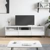 Vidaxl TV Cabinet, White, 150X30X44.5 Cm, Wood-Based Material