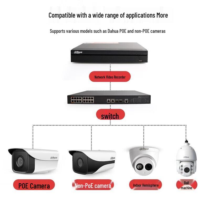 Dahua 16-Channel HD NVR Network Video Recorder CN Plug (adapter Included)
