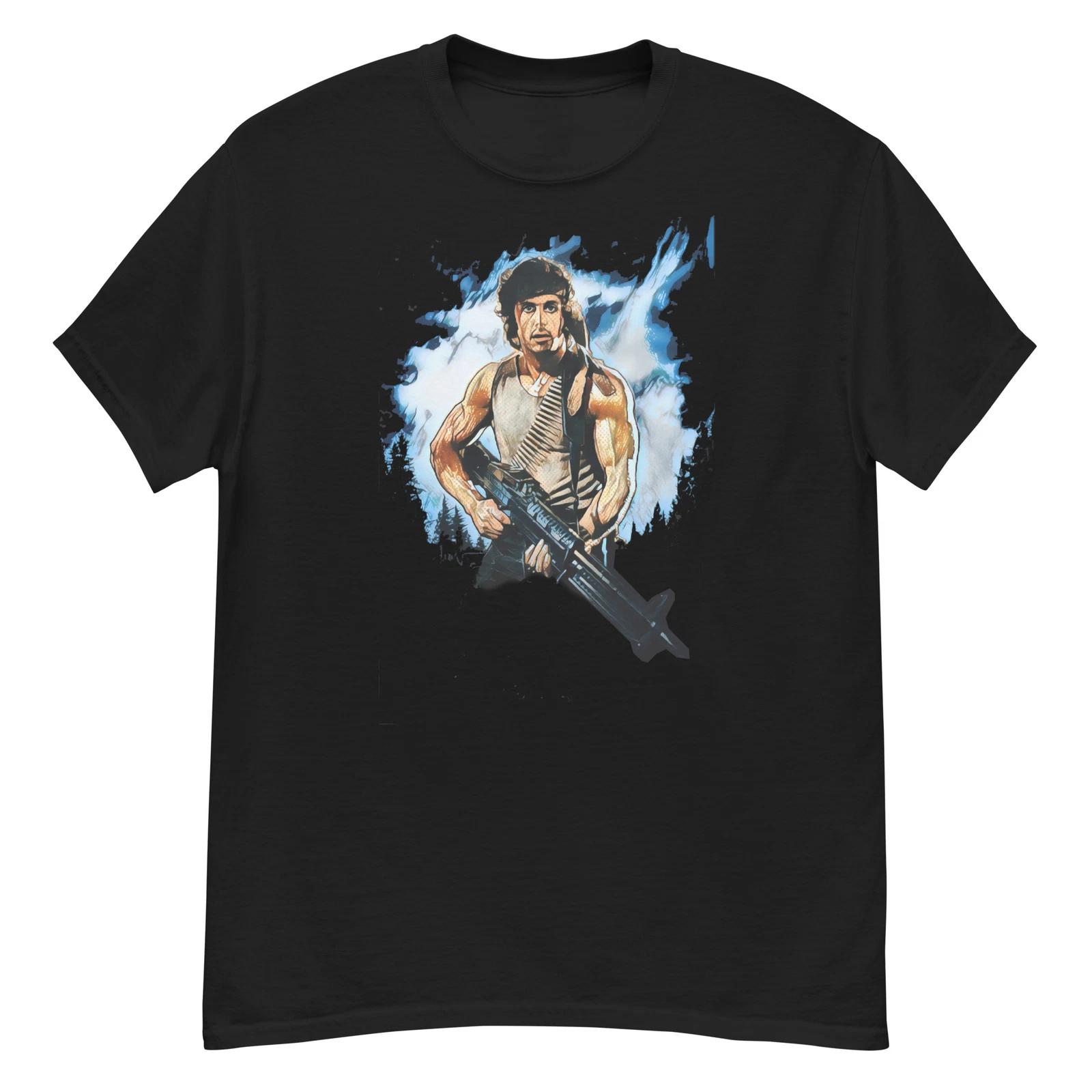 Men s and Women s T-shirts Rambo shirt - 80s movie shirt vintage XXXXL