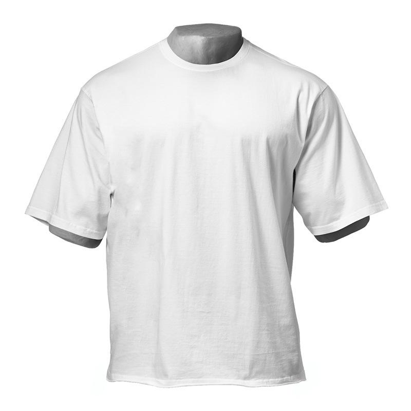 Plus Size Men s Breathable Bodybuilding Short Sleeve T-Shirt XL белый