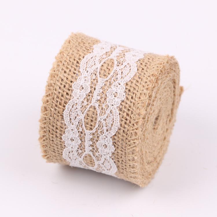 Linen Lace Roll for Christmas Wedding Crafts