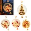 Xmas Tree Window Light Christmas Suction Cup Light, Santa Claus Snowman Glass Ornament, Holiday Party Acrylic Hanging Decor Atmosphere