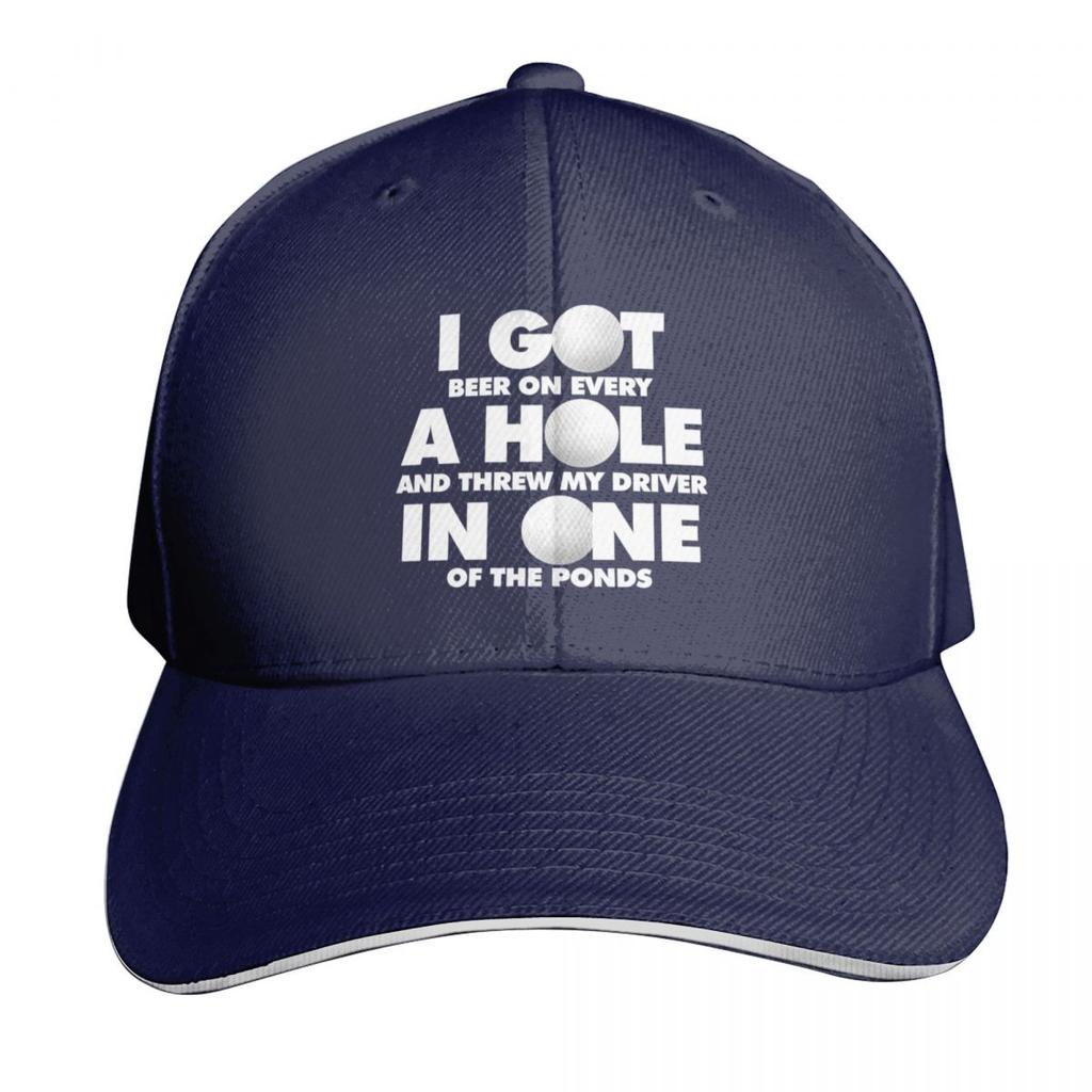 I Got A Hole In One Of The Golf Pods Funny Sports Golfer Baseball Cap Men Women Casual Summer Sport Sun Cap