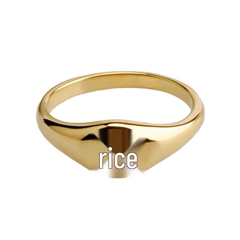 18k Plated Stainless Steel Women's Fashionable Pinky Ring