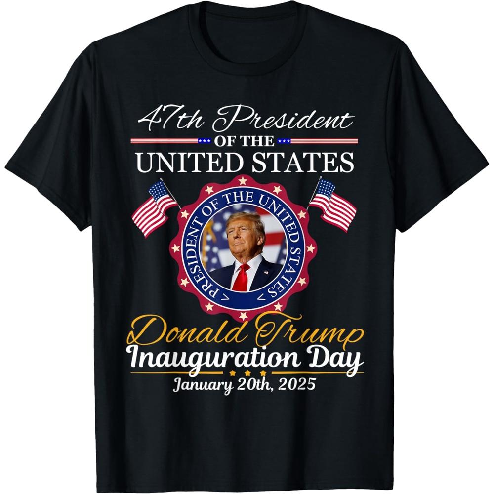 trump inauguration day 2025 shirt trump 2025 47 th president T-Shirt 4XL