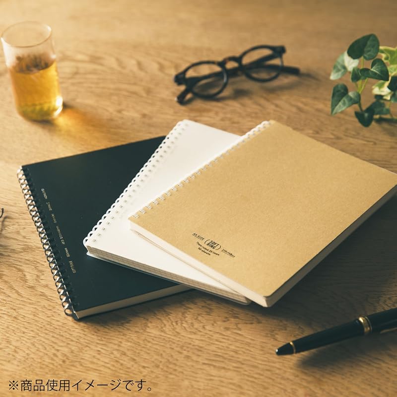 KOKUYO Soft Ring Notebook, Business Use, 70 pages, A5 size, Grid ruled, Black, Su-SV437S5-D