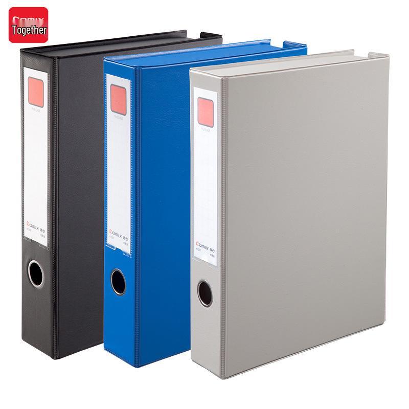 

Qi Xin Magnetic PVC A4 Archive Box, 55mm - Gray, Blue, Black серый
