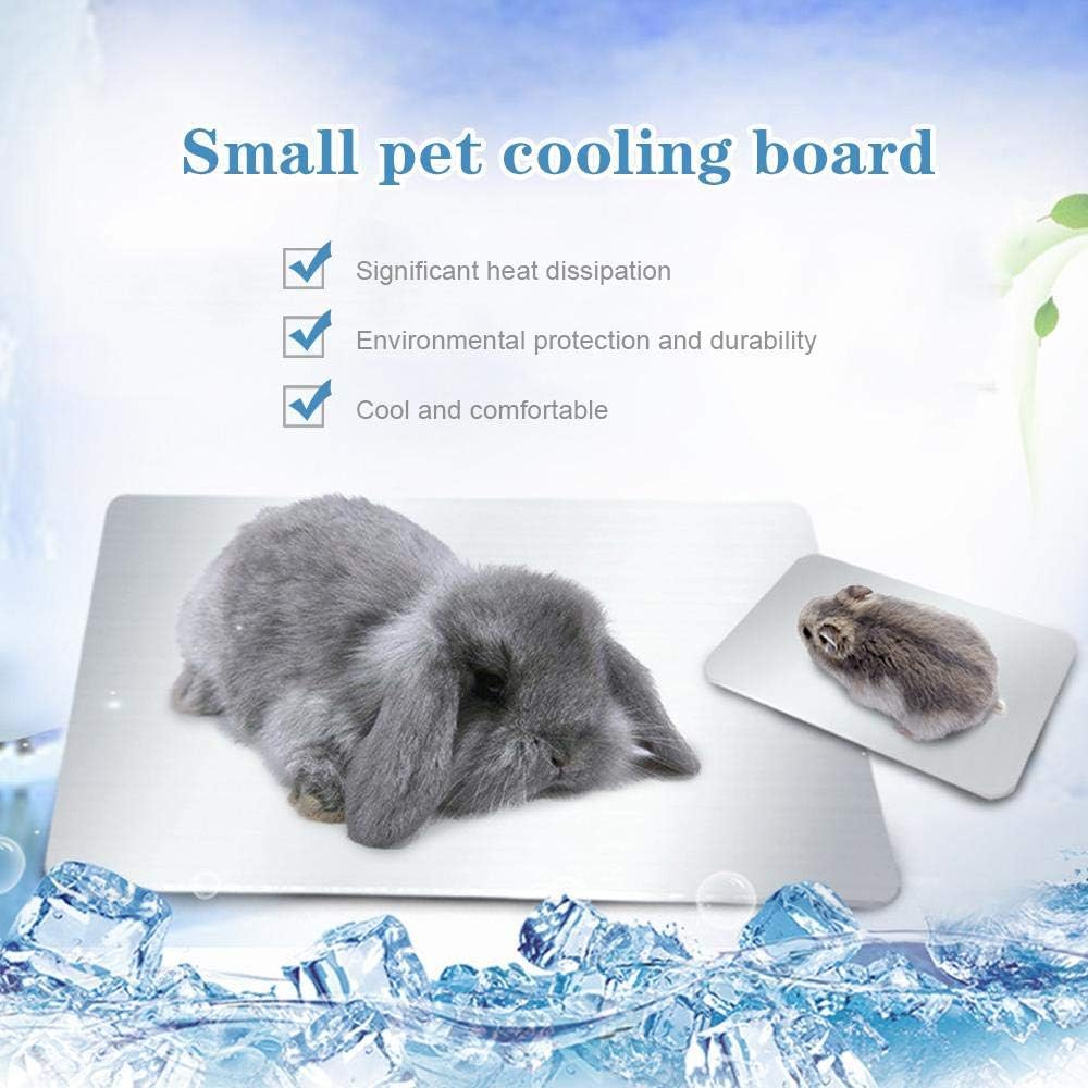 Rabbit Cooling Pad, Hamster Cooling Mat for Rabbit Bunny Hamster Guinea Pig & Other Small Pets Stay Cool -Pet Cool Plate Ice Bed