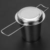 Stainless Steel Mesh Metal Cup Strainer Folding Handle Tea Strainer  Loose Leaf Tea