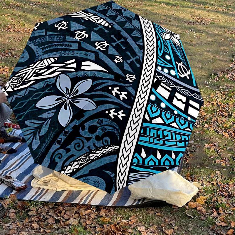 1PC Tribal Patterns Umbrella-8-Rib Reinforced Portable Folding Travel Suitable for All Seasons Outdoor Daily Use-J402