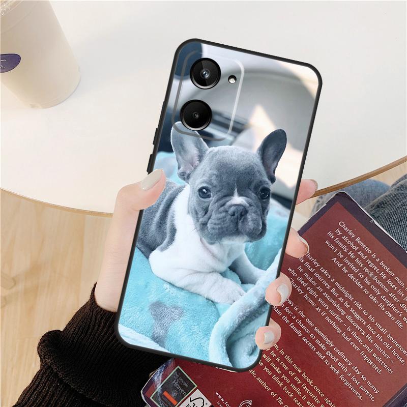 Pug Dog French Bulldog Case For Realme GT Neo 5 3 2 3T 8 9 10 Pro Plus C33 C35 C31 C30 C11 C15 C25 C21Y C55 Cover