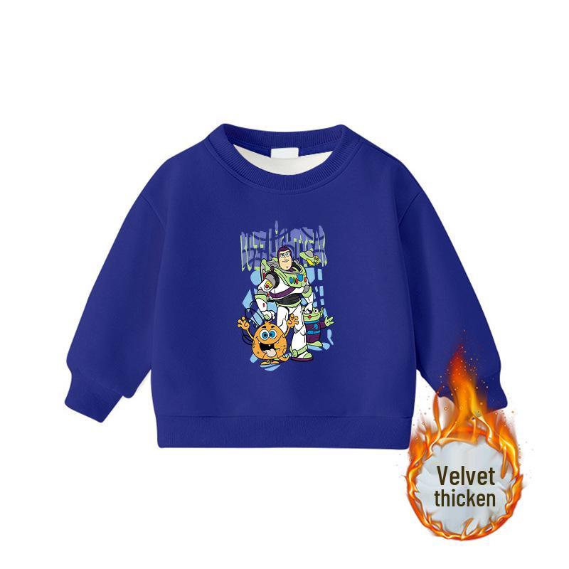 Unisex Kids' Round Neck Long Sleeve Warm Korean Style Fashion Hoodie