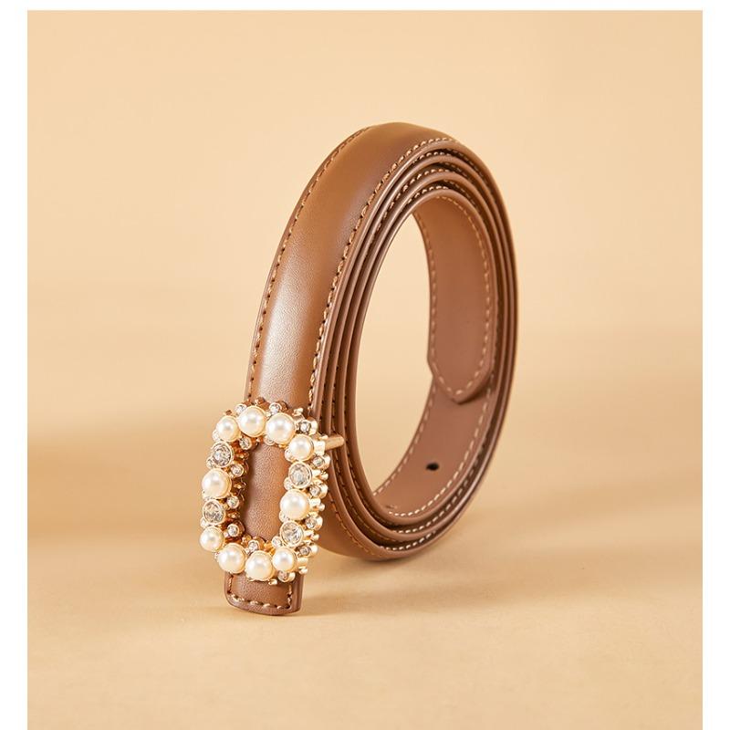 Women's Belt Waist Hugging Women's New Fashionable Skirt Decoration Simple Dress Accessories Cowhide Leather Belt