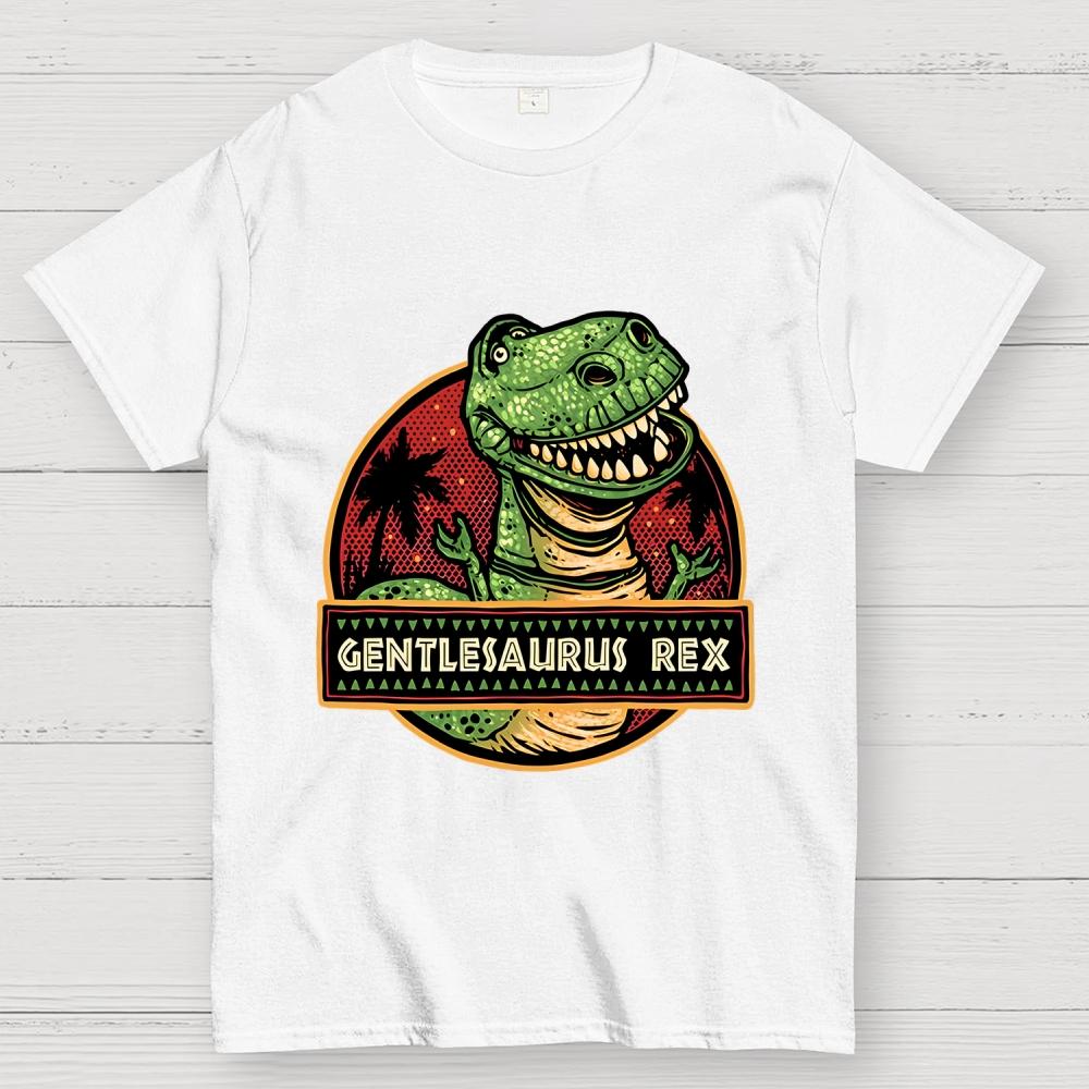 Gentlesaurus Rex Unisex 100% Cotton Summer Casual Cool Loose T-Shirt