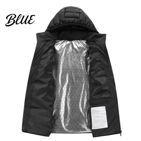 Adult Heated Clothing Blocks Hooded USB Power Heating Coat Winter Electric Supply 9 Padded Even