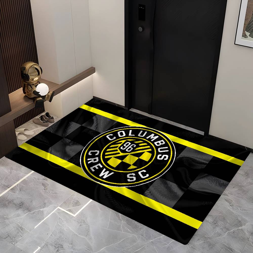 C-Columbus Crew SC Bathroom Mat Anti-slip Absorb Water Long Strip Cushion Bedroon Mat Welcome Doormat
