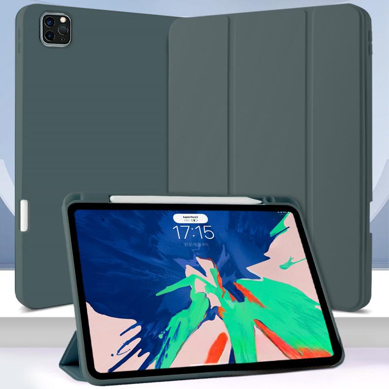 For IPad Protective Case Pro11 With Right Pen Slot, Air5/6 Generation Tablet Leather Case 10.2inch Soft