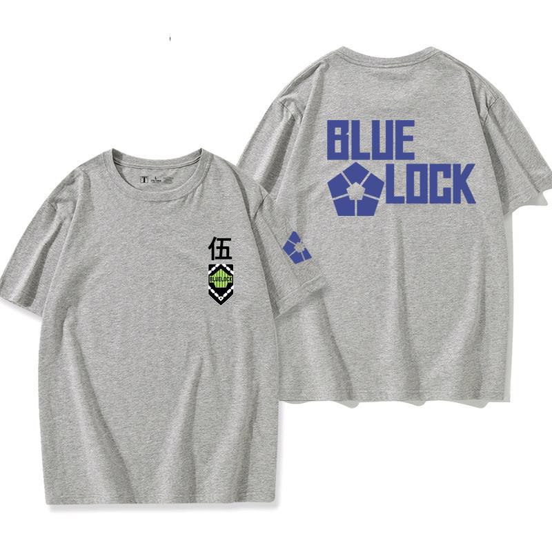BLUE LOCK Аниме периферийная косплей-рубашка Футболка С коротким рукавом Чистый Мир а 100% хлопок мужская верхняя рубашка с принтом Футболка Лето S