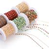 1Meter Colorful Cube Stone with Copper Beads Chains Necklace Chain for DIY Anklet Bracelets Handmade Jewelry Making Accessories