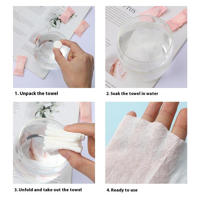 20/50 Stück Mini Komprimiertes Handtuch Einwegkapseln Handtücher Magische Gesichtspflege Tablette Outdoor Reise Tuch Wischtücher Papier Taschentuch