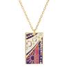 Demon Slayer Anime Enamel Pendant Necklace Unisex Cosplay Jewelry Agatsuma Zenitsu Hashibira Inosuke Character Props