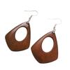 Retro Style Wood Earrings Lightweight And Stylish Ideal For Autumn And Winter Outfits Adds A Unique Touch To Any Look