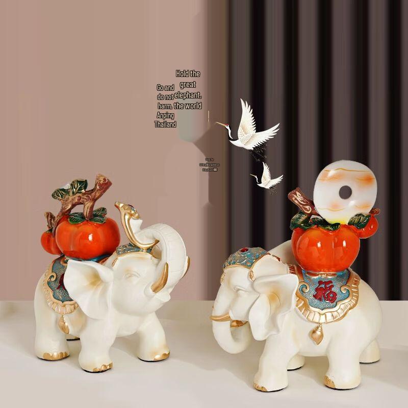New Chinese Style Lucky Elephant Resin Ornament