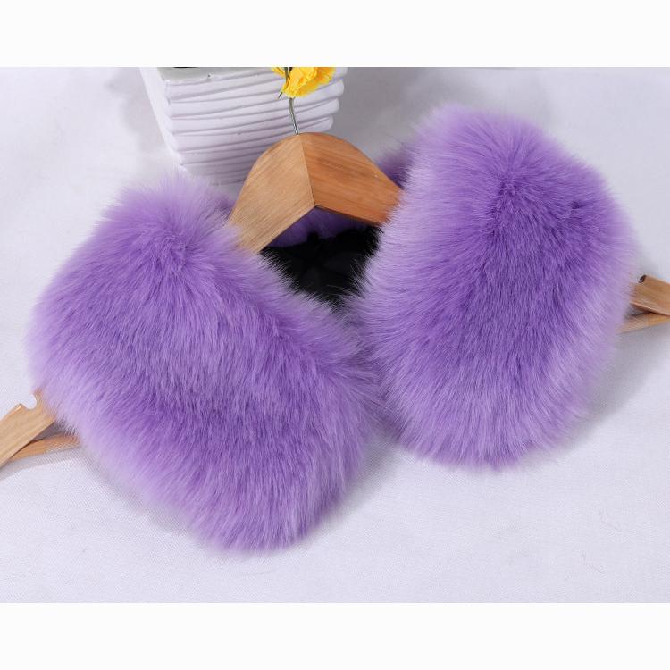 Límec Liščí kožešina Šála Zimní Luxusní Nadýchaná Šála Udržuje Krk v Teple Ženy Muži Huňaté Čtvercové Šály Doplňky ke Kabátu