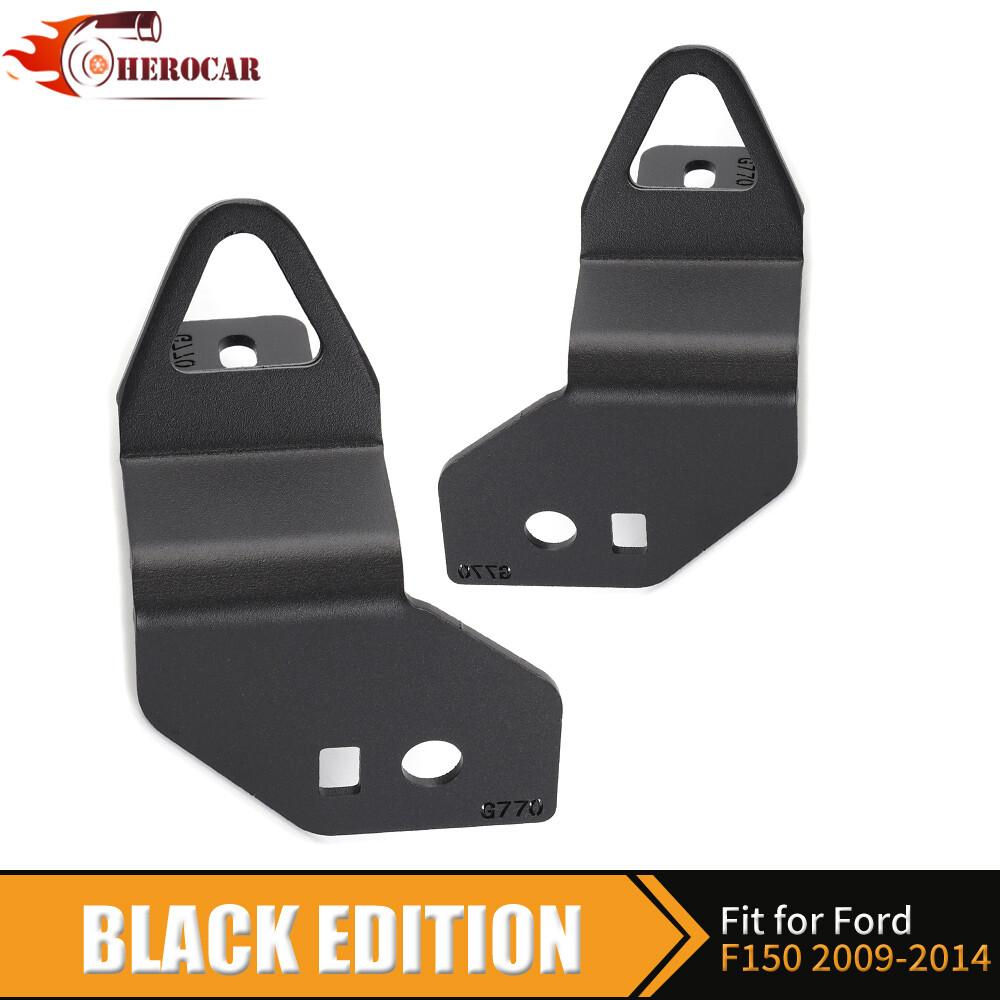 Black Tailgate Tie Down Hooks Cargo Bed Anchor Rings Trim For Ford F150 09-14 US