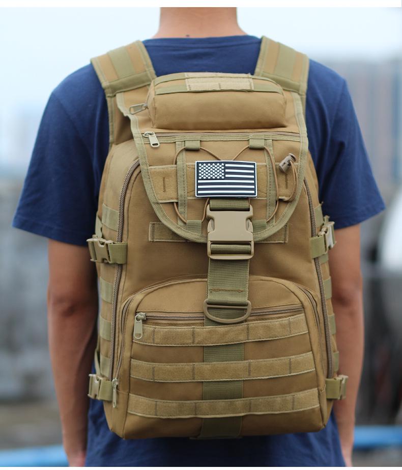 X7 Tactical Waterproof Men's Hiking Backpack - Outdoor Travel & Camping Double Shoulder Bag