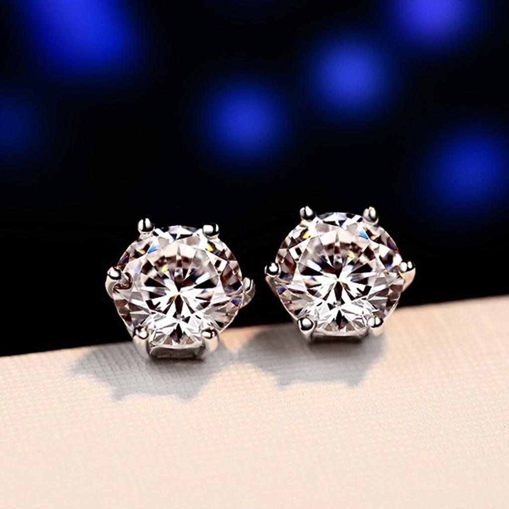 Inlaid 3mm Zircon Minimalist Earrings