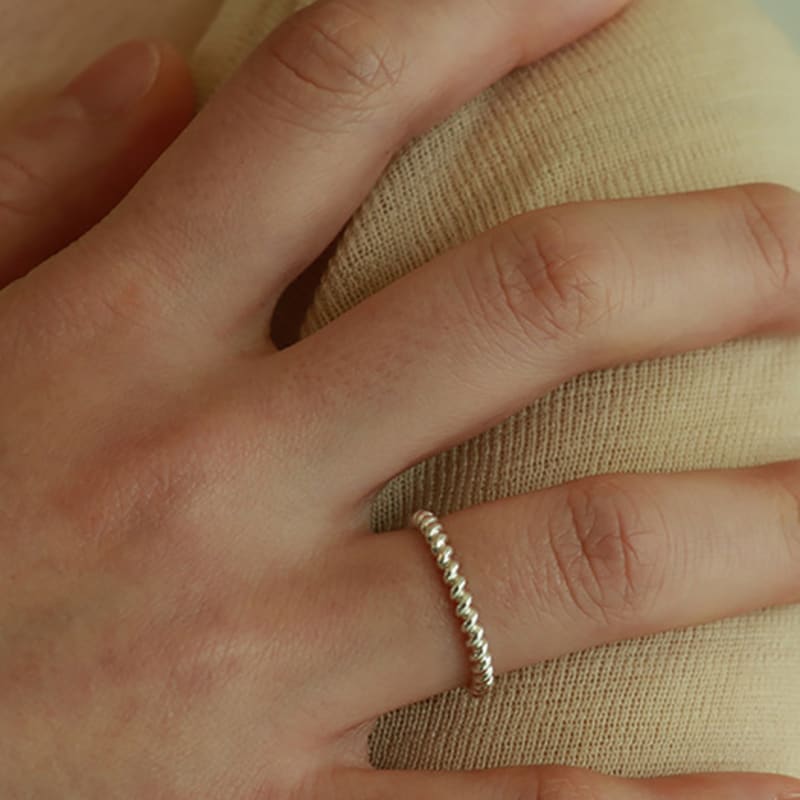 Less Is More Silver Twist Ring