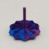 1PCS 3D Printed Decagonal Fingertip Decompression Soothing Toy with Handle To Expand Sensory Decompression Star-shaped Novelty Gyro