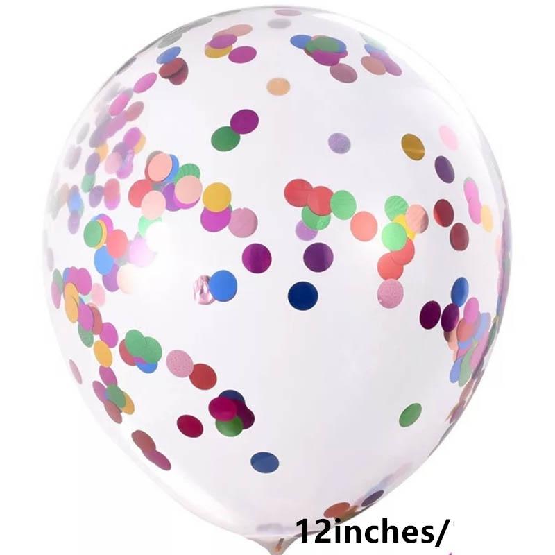 Gold Silver Confetti Balloons Glitter Sequin Globos Helium Balloon Birthday Party Halloween Christmas Party Wedding Decorations