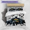 3pcs Duvet Cover Set (1*Duvet Cover + 2*Pillowcase, Without Core),Batman Print Bedding Set, Bedroom Decor, All‑Season, Birthday Gift