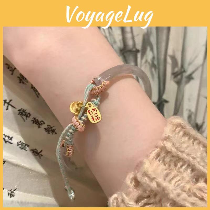 Modern Womens Ethnic Bracelet With Geometric Design And Bell Charms Adjustable Fit