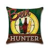 Retro Beer Cushion Cover Beer Throw Pillow Case Cover Cojines Decorativos Para Sofa Housse De Coussin Kussenhoes Funda Cojin