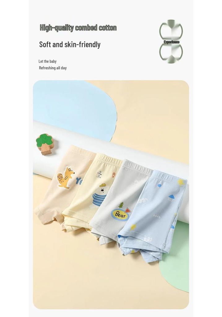 Toddler & Infant Boys' Pure Cotton Antibacterial Boxer Briefs - Soft, Non-Constricting, All-Cotton Crotch