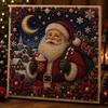 Christmas Faux Pearl Painting Kit Xmas Art Kit, Santa Claus Reindeer DIY Holiday Projects for Families Sparkling 3D Festive Wall Craft Adults, Winter